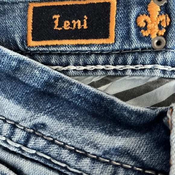 Rock Revival Leni Easy Boot Embellished Jeans - Size 30 - Picture 7 of 12